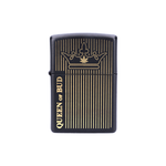 Zippo 116113 Queen of Bud Black Obsidian Vertical Flame