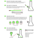18mm to 14mm Diffuser Downstem
