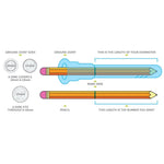 18mm to 14mm Diffuser Downstem