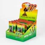 3" Rasta man Metal Pipe with screen display box ( 255F )