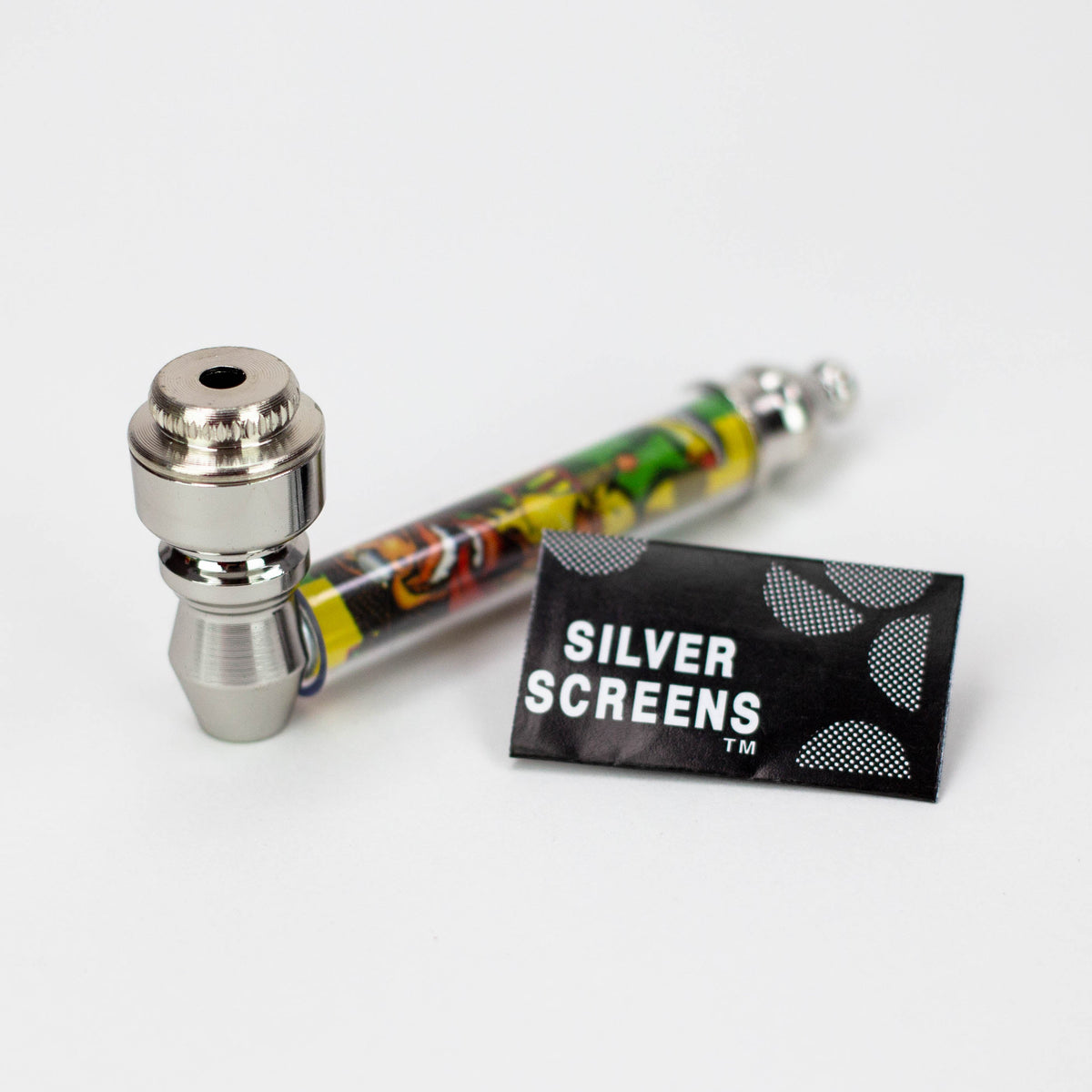 3" Rasta man Metal Pipe with screen display box ( 255F )