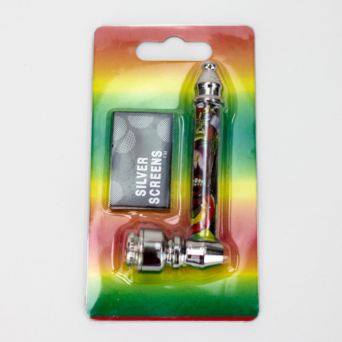 3" Rasta man Metal Pipe with screen display box ( 255F )
