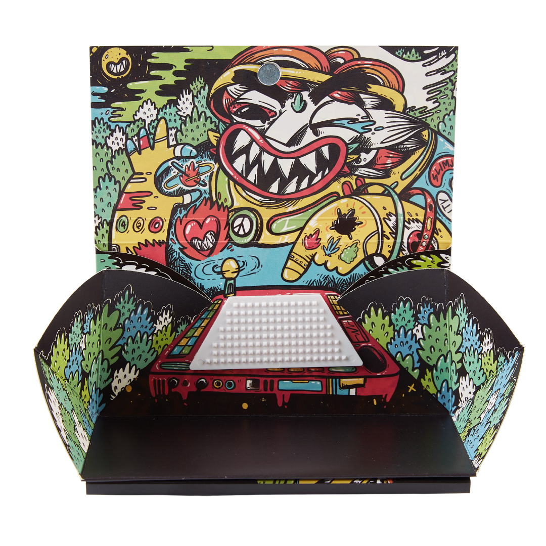 Slimjim X What The Yak - Rolling Paper + Tips & Grinder + Tray Pack (Box of 16)