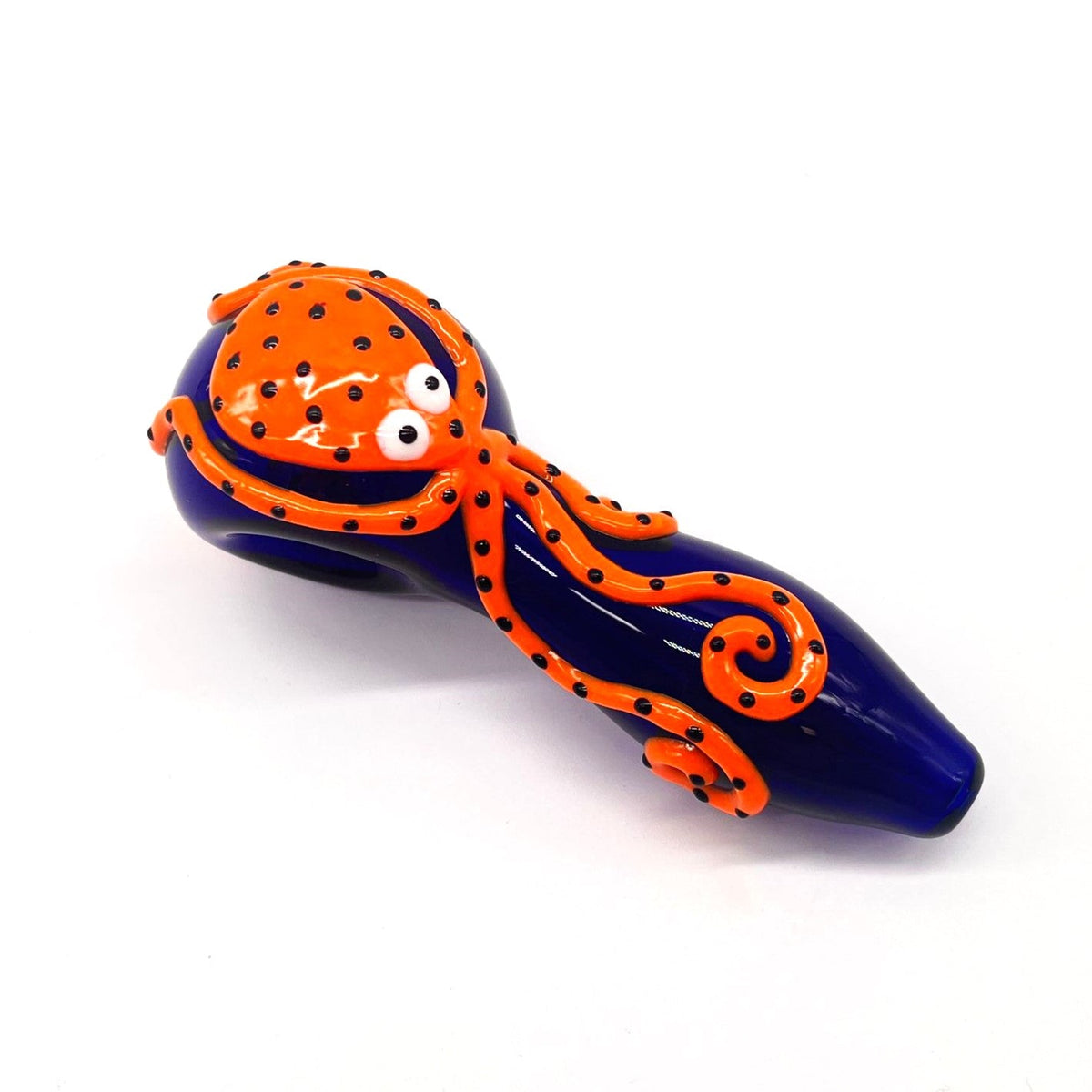 Octopus V2 Glow In The Dark Glass Smoking Spoon Hand Pipe