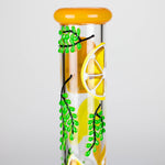 Bong de vidrio 3D de 10" con diseño naranja