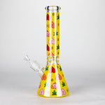 Bong en verre de 14 pouces (7 mm) avec motif cœur