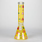 Bong en verre de 14 pouces (7 mm) avec motif cœur