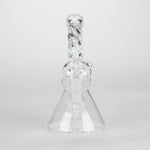 Bong en verre torsadé à col courbé de 6 pouces avec diffuseur