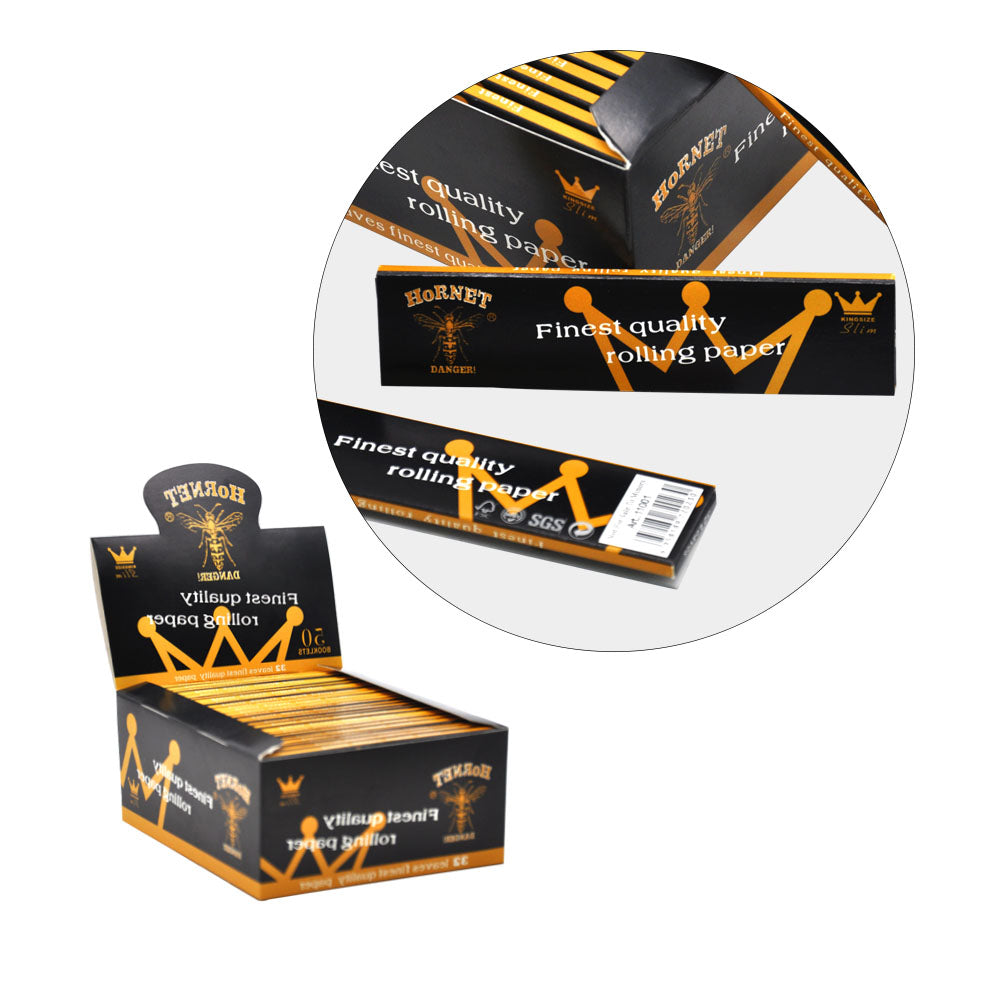 Hornet | Black Natural Gum King Size Rolling Paper