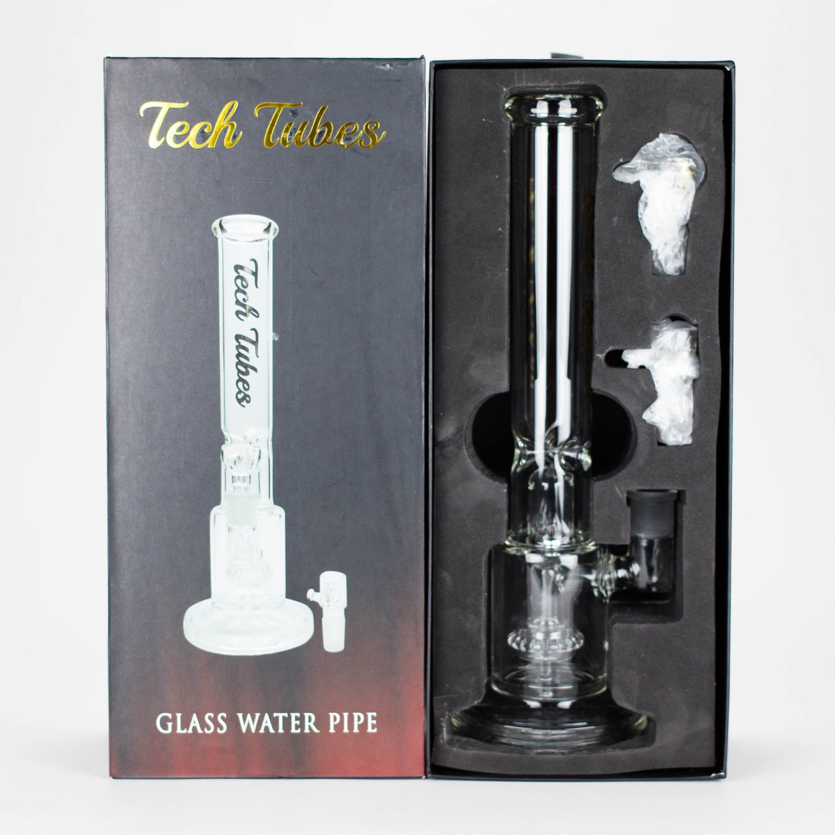 Tech Tubes | 14" Circ Cannon Clear Glass Bong