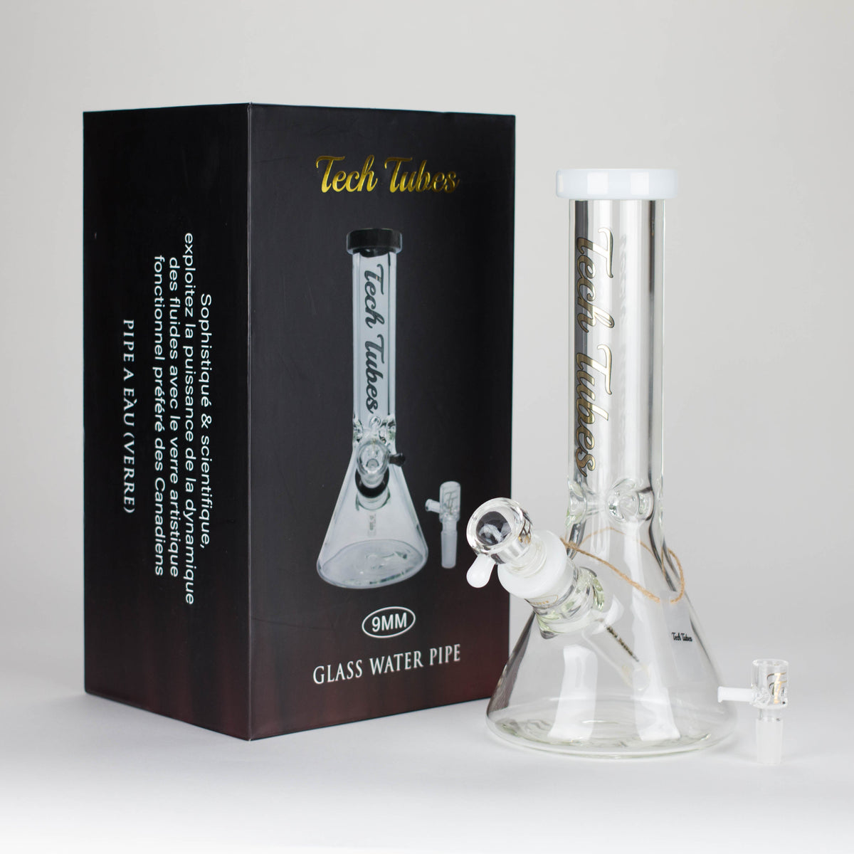 Tech Tubes | 12" 9mm Beaker Glass Bong
