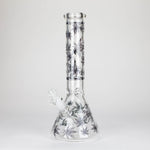 Karma | 14" Leaf Beaker Glow in the dark Glass Bong