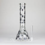 Karma | 14" Leaf Beaker Glow in the dark Glass Bong