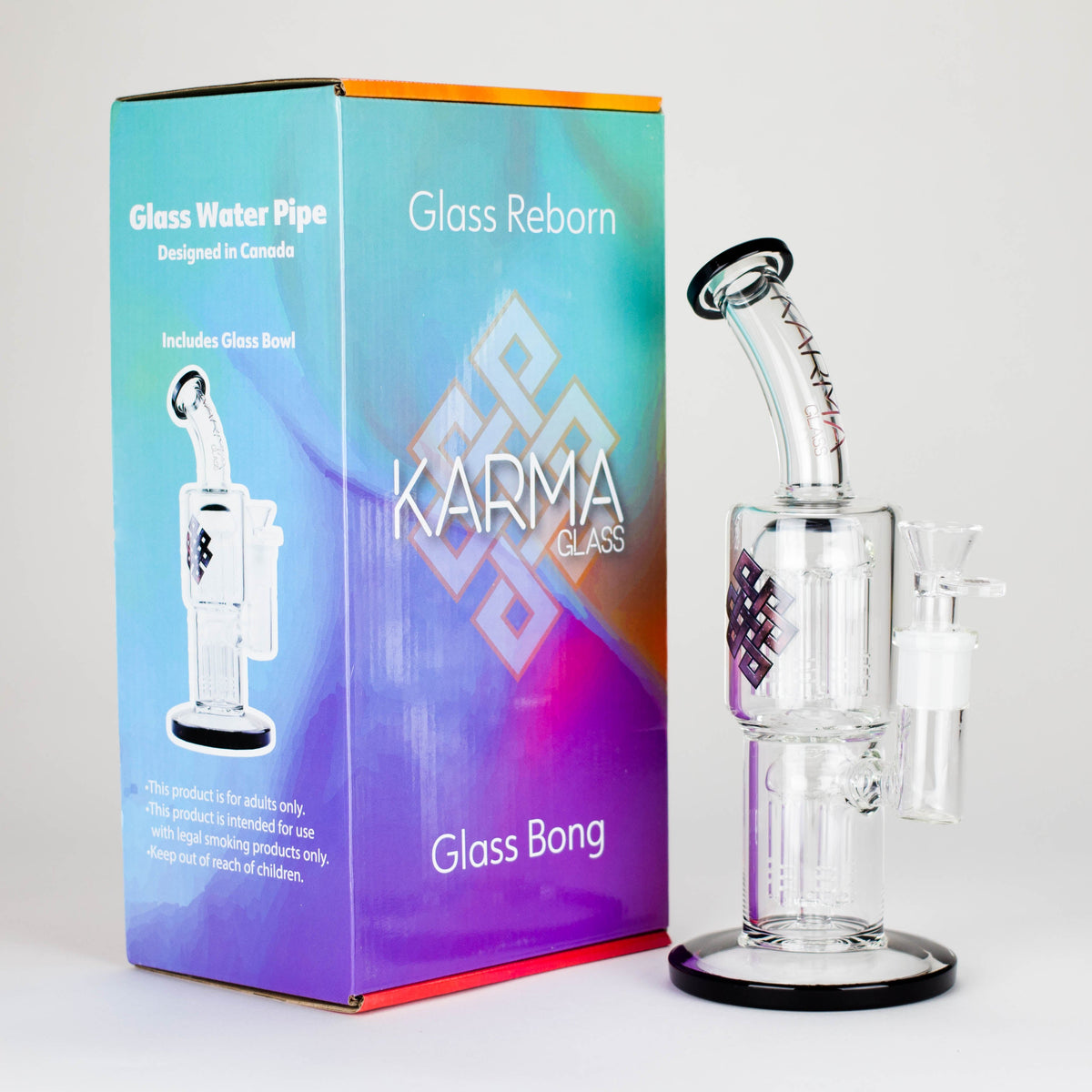 Karma | Glass Bong 11" Double Tree Bend