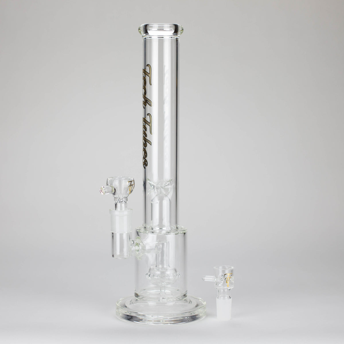 Tech Tubes | 14" Circ Cannon Clear Glass Bong