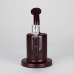 Karma | 6" Red Lightning Plated Inline Glass Dab Rig