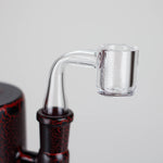 Karma | 6" Red Lightning Plated Inline Glass Dab Rig