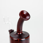 Karma | 6" Red Lightning Plated Inline Glass Dab Rig