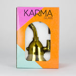 Karma | Plataforma para dab de vidrio con forma de tetera dorada metálica de 6"