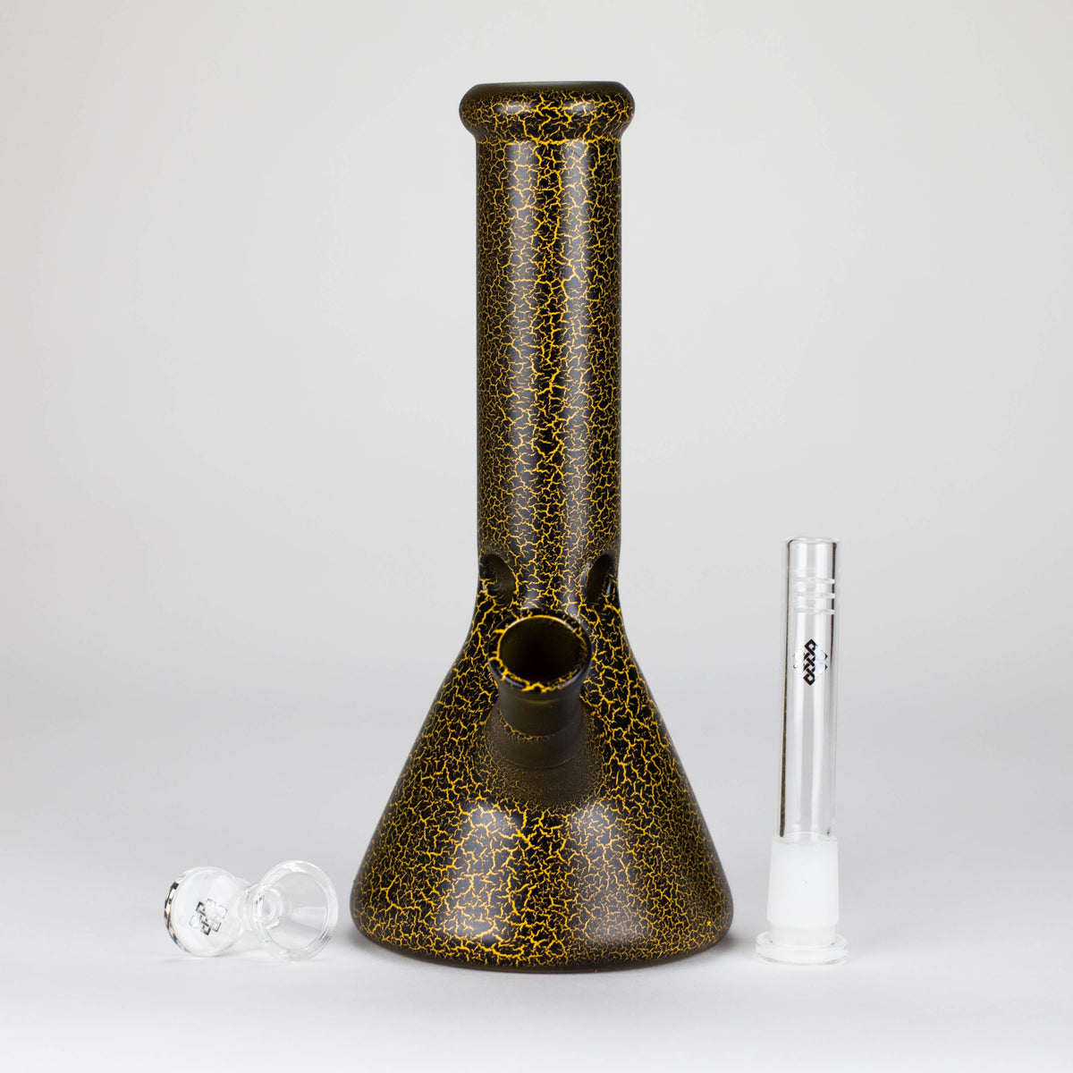 Karma | 9" Beaker Lightning Plated Glass Bong