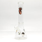 12"44mm Tube 4mm Cartoon Design Beaker Bong