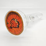 12"44mm Tube 4mm Cartoon Design Beaker Bong