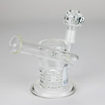 Pure Glass | 5" Magma Ring Perc - Flower and Dab