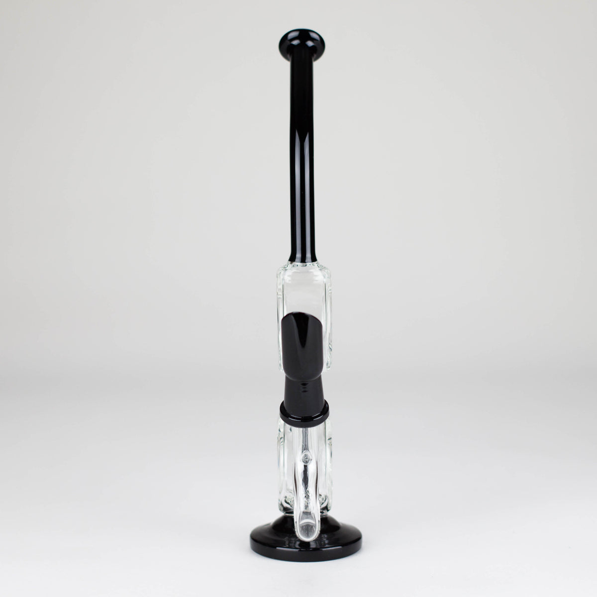 10" Dab Rig Recycler M14 - Black and Clear