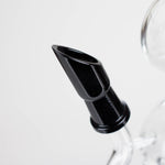 10" Dab Rig Recycler M14 - Black and Clear