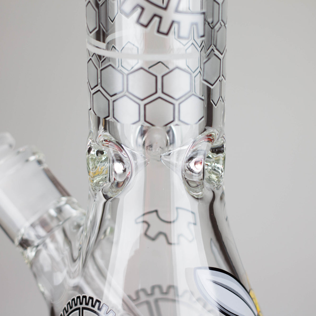 14" 7 mm Glass Bong with Cartoon Bee Design