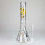 14" 7 mm Glass Bong with Cartoon Bee Design