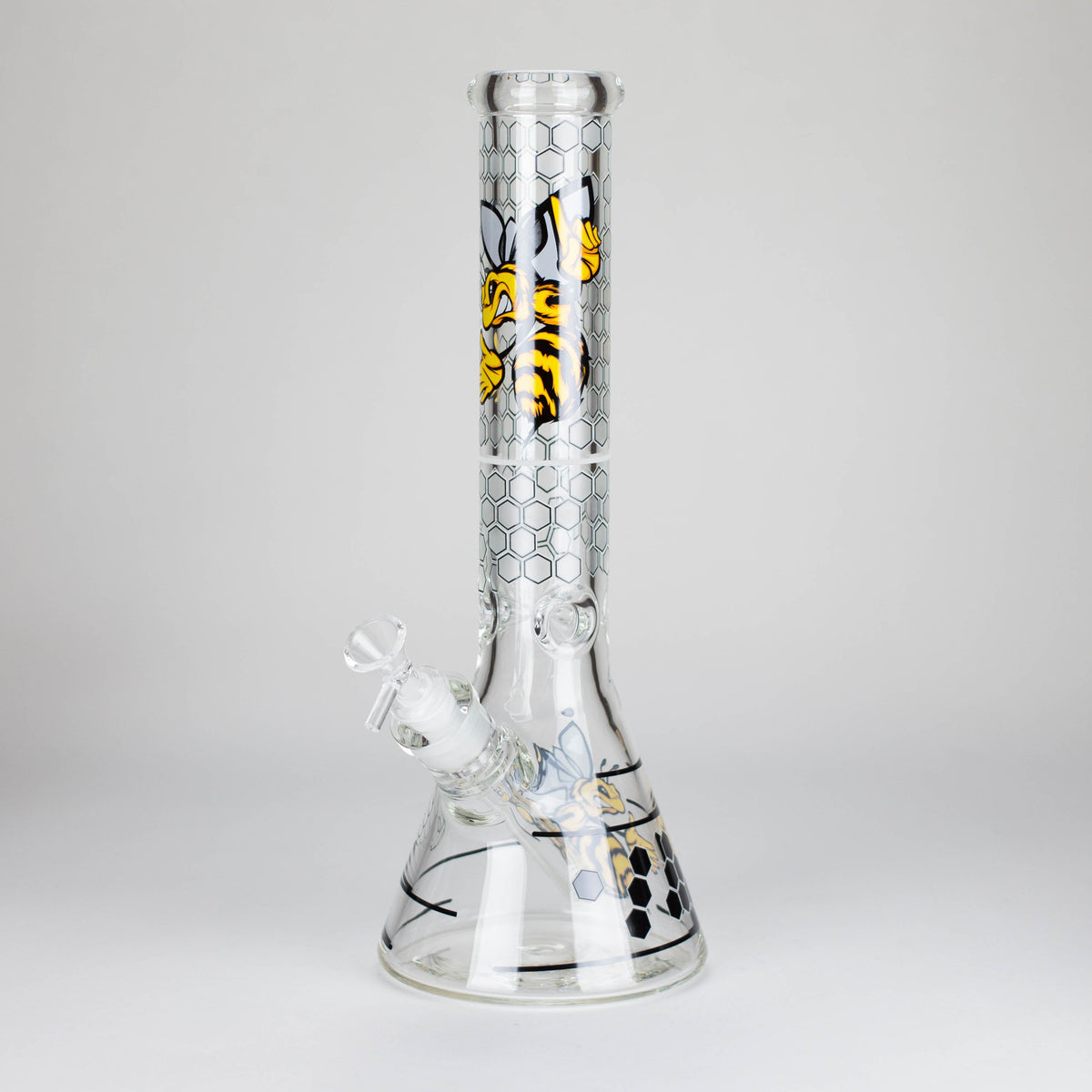 14" 7 mm Glass Bong with Cartoon Bee Design
