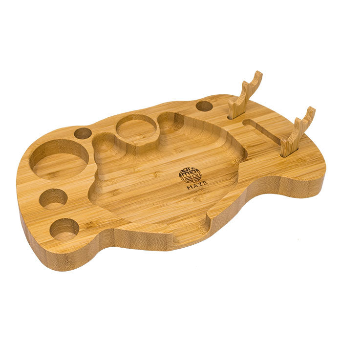 Maze® | Angular Bamboo 10X6 Rolling Tray