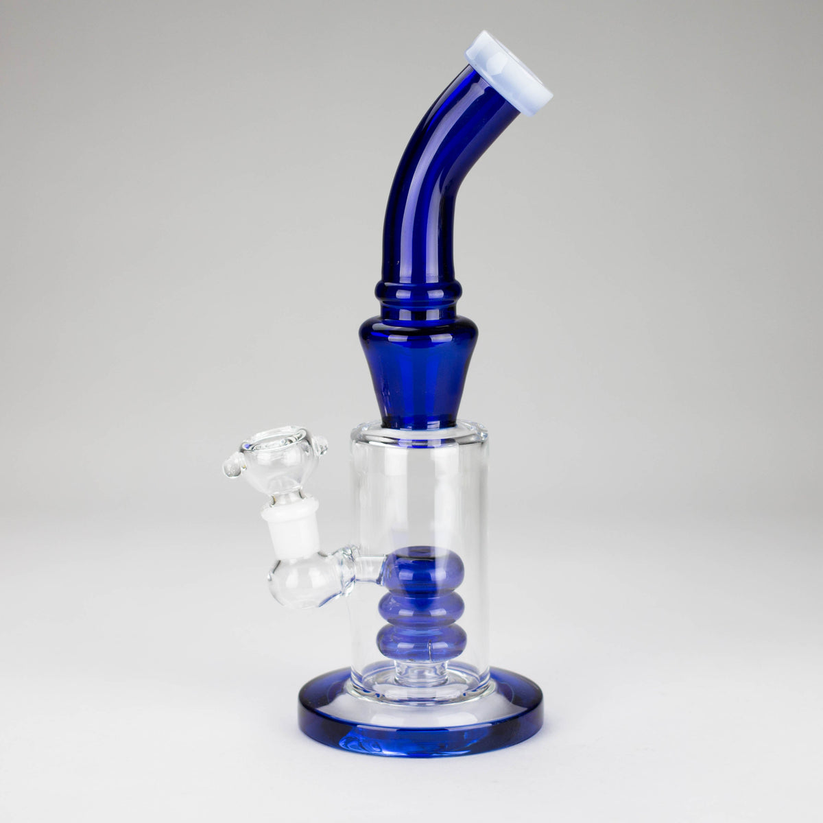 10" Bent Neck Glass Bong – Water Diffuser (Color May Vary)