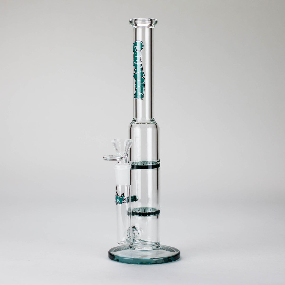 Ganjavibes | 11" Double Honeycomb Percolator Glass Bong