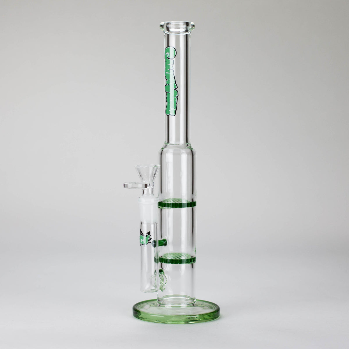 Ganjavibes | 11" Double Honeycomb Percolator Glass Bong