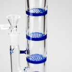 Ganjavibes | 11" Triple Honeycomb Percolator Glass Bong