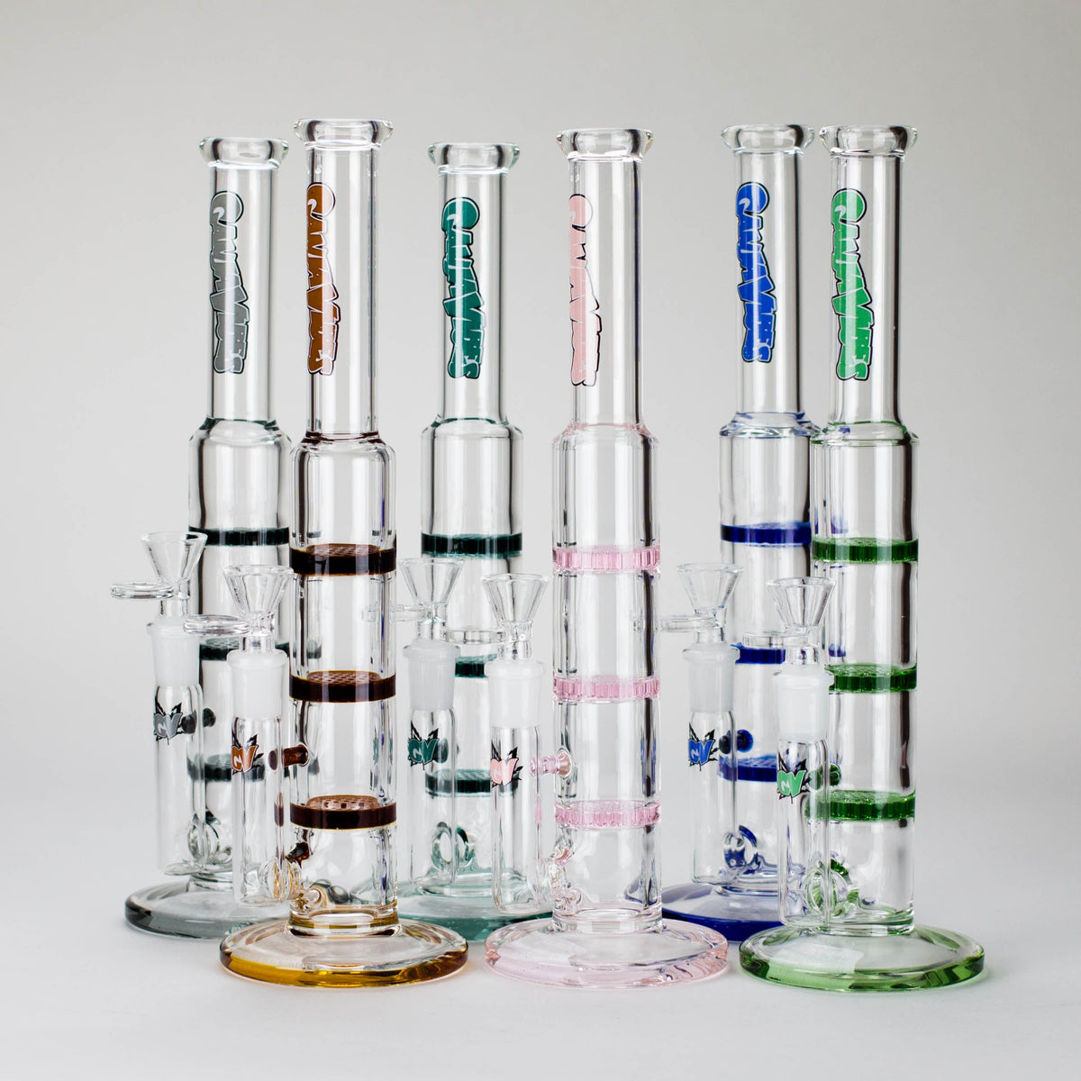 Ganjavibes | 11" Triple Honeycomb Percolator Glass Bong