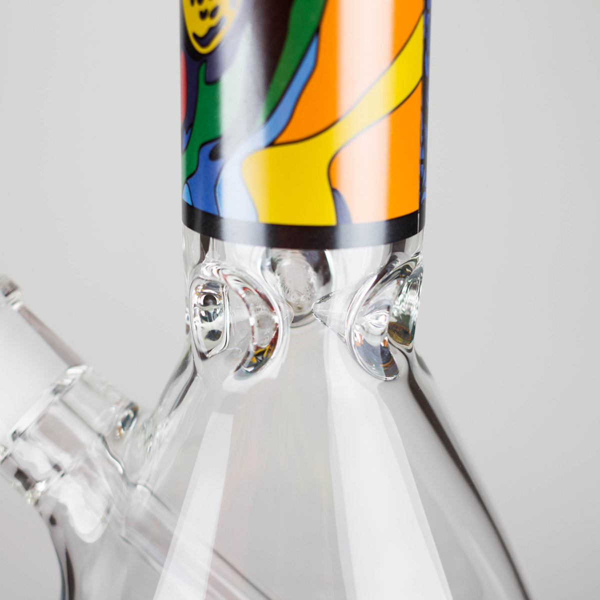 14" 7 mm Glass Bong With Dog Design