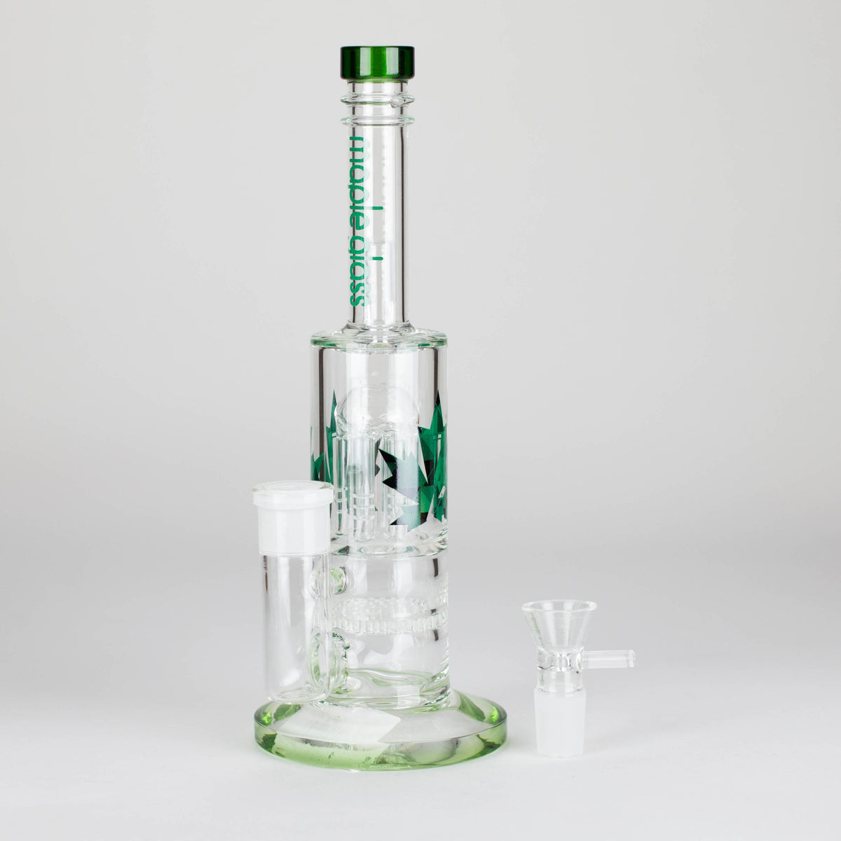 Maple Glass | 12" Honey Comb With Tree Percolator And Splash Guard Bong