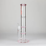 Ganjavibes | Honeycomb 14 Inches Two Disk Percolator Glass Bong By Irie Vibes Series