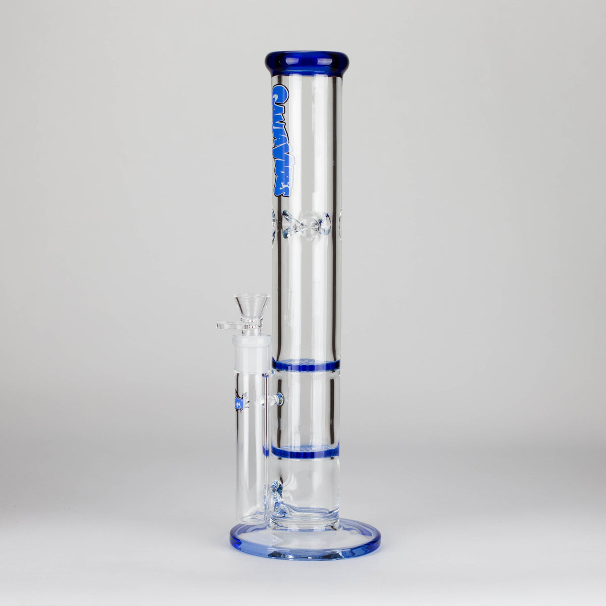 Ganjavibes | Honeycomb 14 Inches Two Disk Percolator Glass Bong By Irie Vibes Series