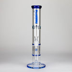 Ganjavibes | Honeycomb 14 Inches Two Disk Percolator Glass Bong By Irie Vibes Series