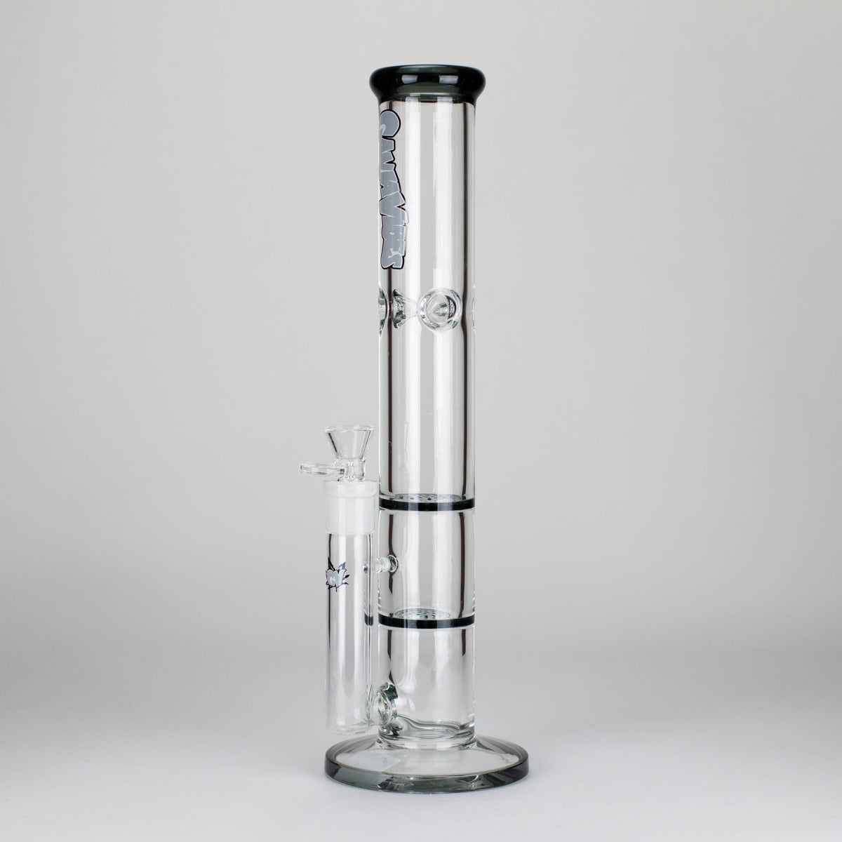 Ganjavibes | Honeycomb 14 Inches Two Disk Percolator Glass Bong By Irie Vibes Series