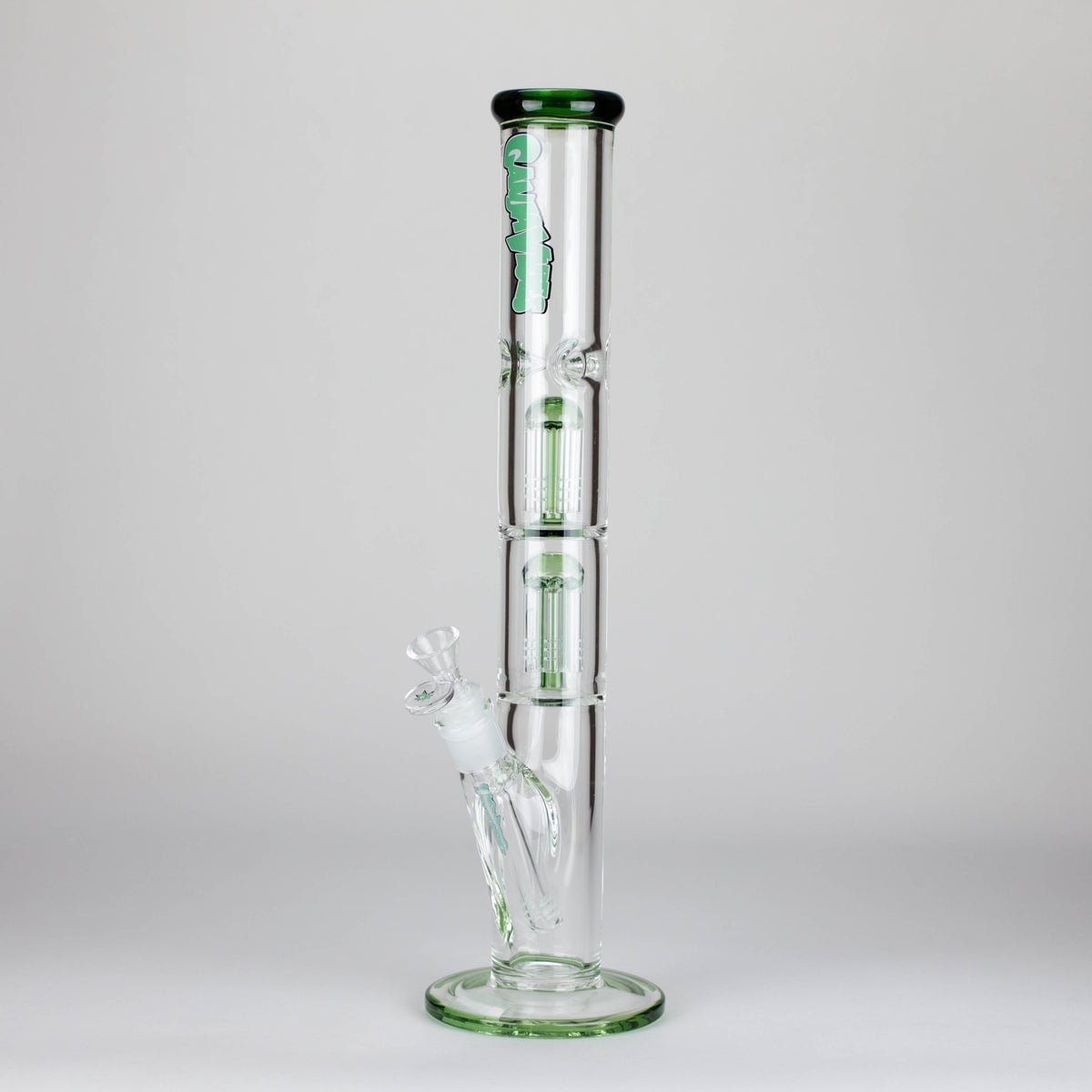 Ganjavibes | 17" Double Tree Percolator Glass Bong By Irie Vibes