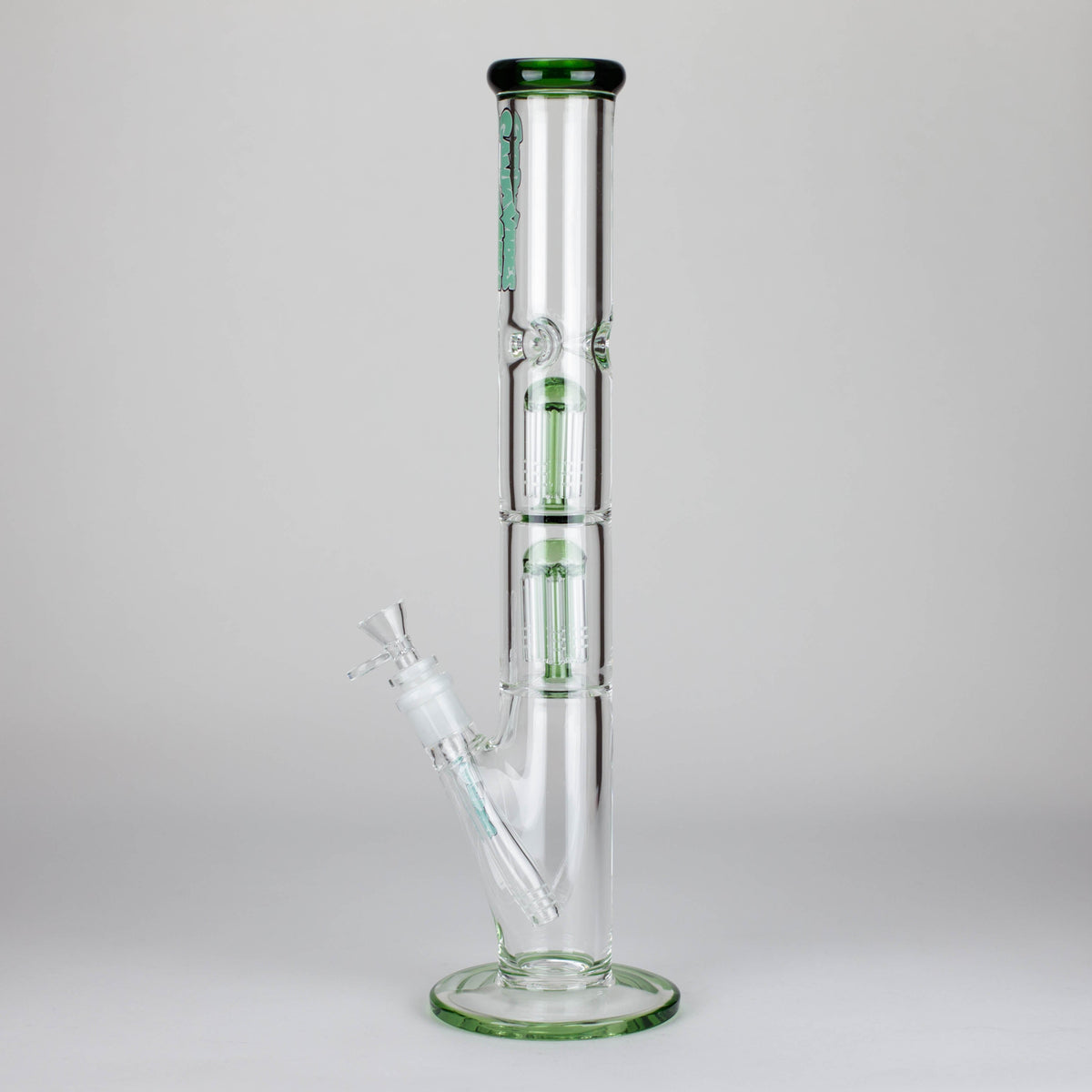 Ganjavibes | 17" Double Tree Percolator Glass Bong By Irie Vibes