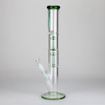 Ganjavibes | 17" Double Tree Percolator Glass Bong By Irie Vibes