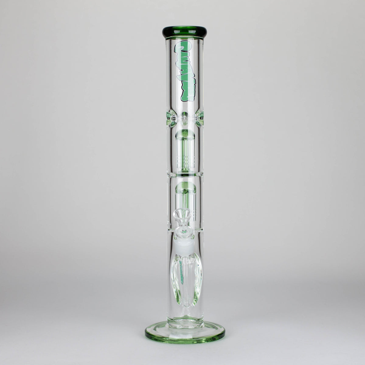 Ganjavibes | 17" Double Tree Percolator Glass Bong By Irie Vibes