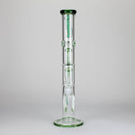 Ganjavibes | 17" Double Tree Percolator Glass Bong By Irie Vibes