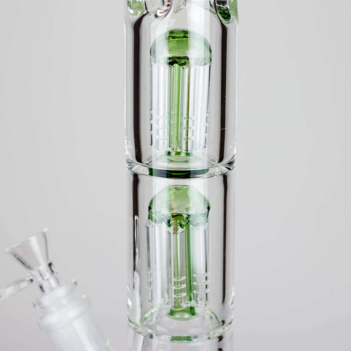 Ganjavibes | 17" Double Tree Percolator Glass Bong By Irie Vibes